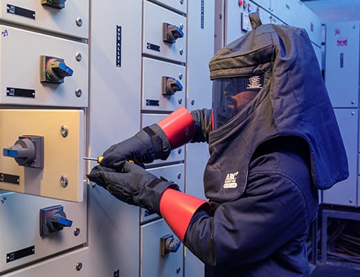 Advanced testing laboratory ensuring PPE safety standards